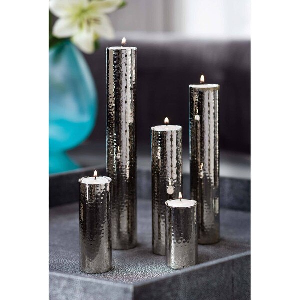 Hammered Bud Vase Set